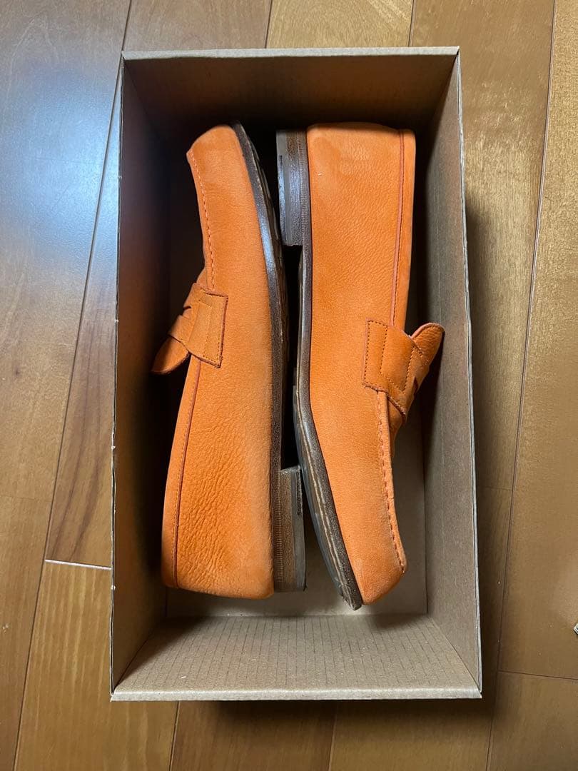 J.M. WESTON オレンジ ローファー 7.5