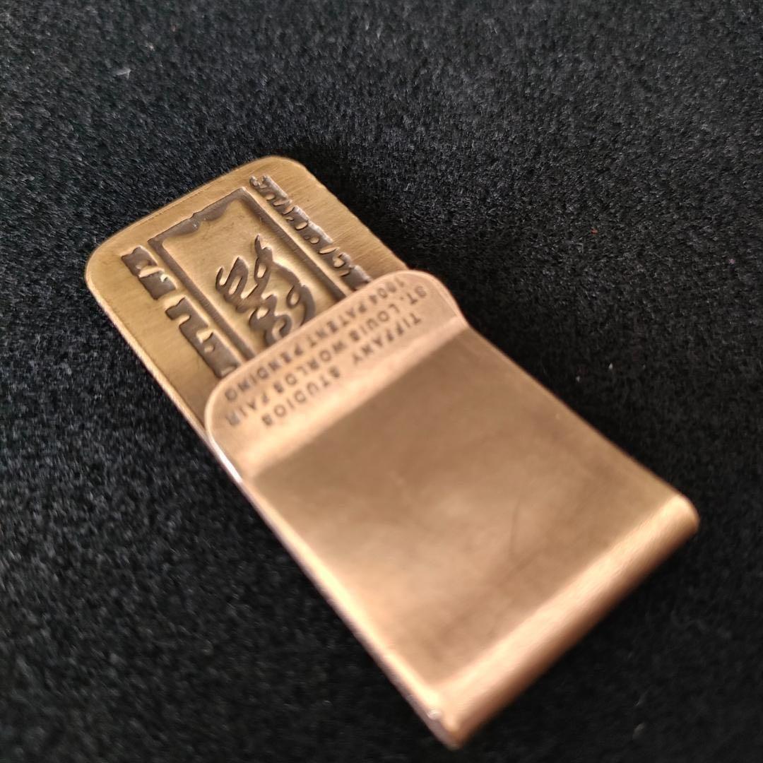 真鍮製 マネークリップ 希少品ゴールド ヴィンテージ★コカ・コーラ×ティファニー