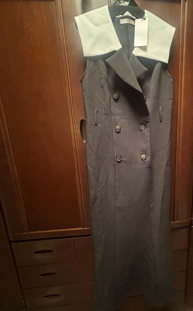 LILLIAN CARAT/COCO DEAL バイカラージャケットワンピース