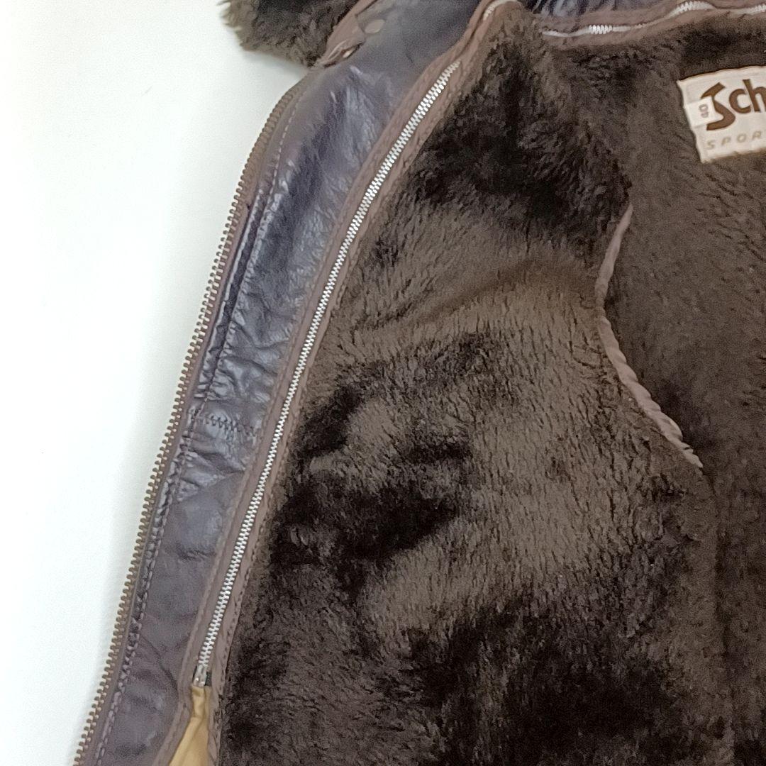 【70s80s美品】ショット　G-1　レザー フライトジャケット　ダークブラウン