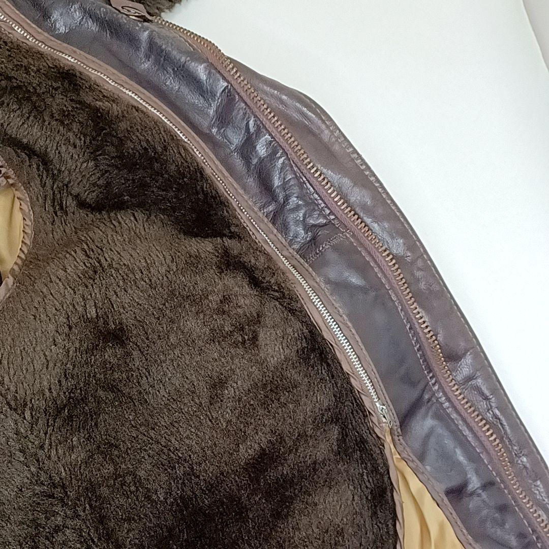 【70s80s美品】ショット　G-1　レザー フライトジャケット　ダークブラウン