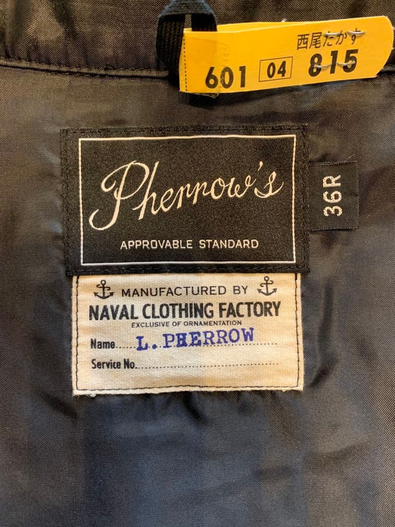 Pherrow's フェローズ　CPOシャツ　ジャケット36R