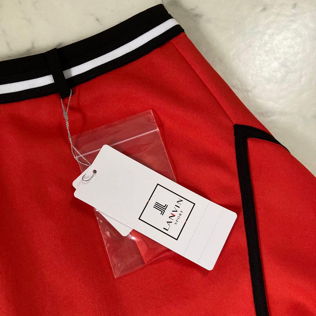 定価26400円【新品】レディース38ランバンスポール フレアスカート赤