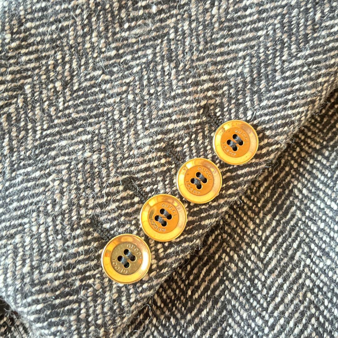 GUCCI グッチ ツイード テーラードジャケット 40