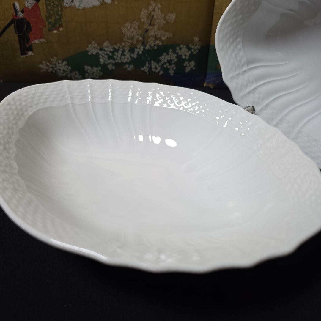 リチャードジノリ　ベッキオホワイト　菱形ボウル　深皿　20㎝　2枚