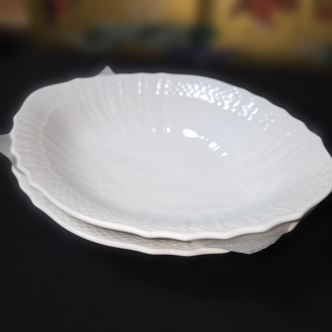 リチャードジノリ　ベッキオホワイト　菱形ボウル　深皿　20㎝　2枚