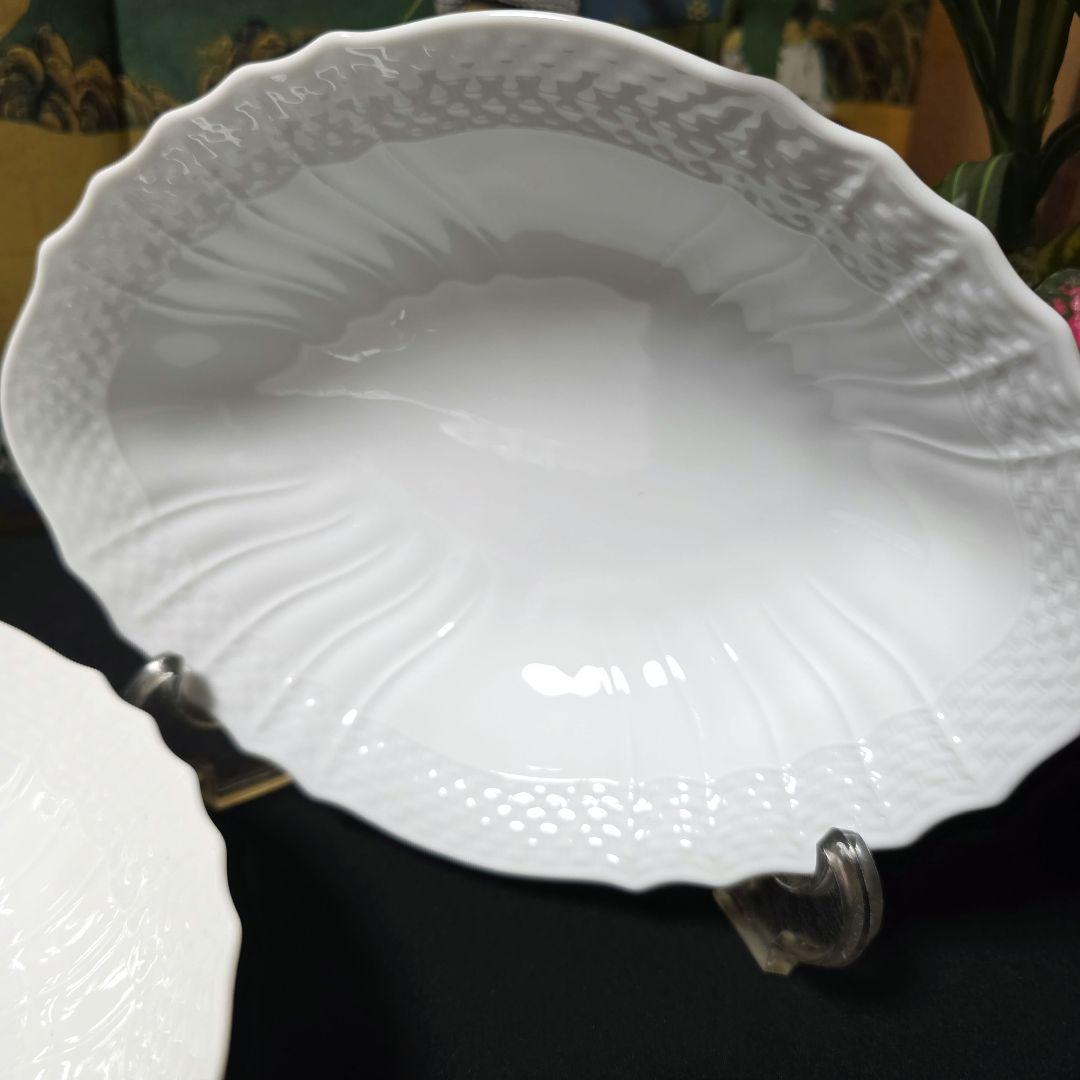 リチャードジノリ　ベッキオホワイト　菱形ボウル　深皿　20㎝　2枚