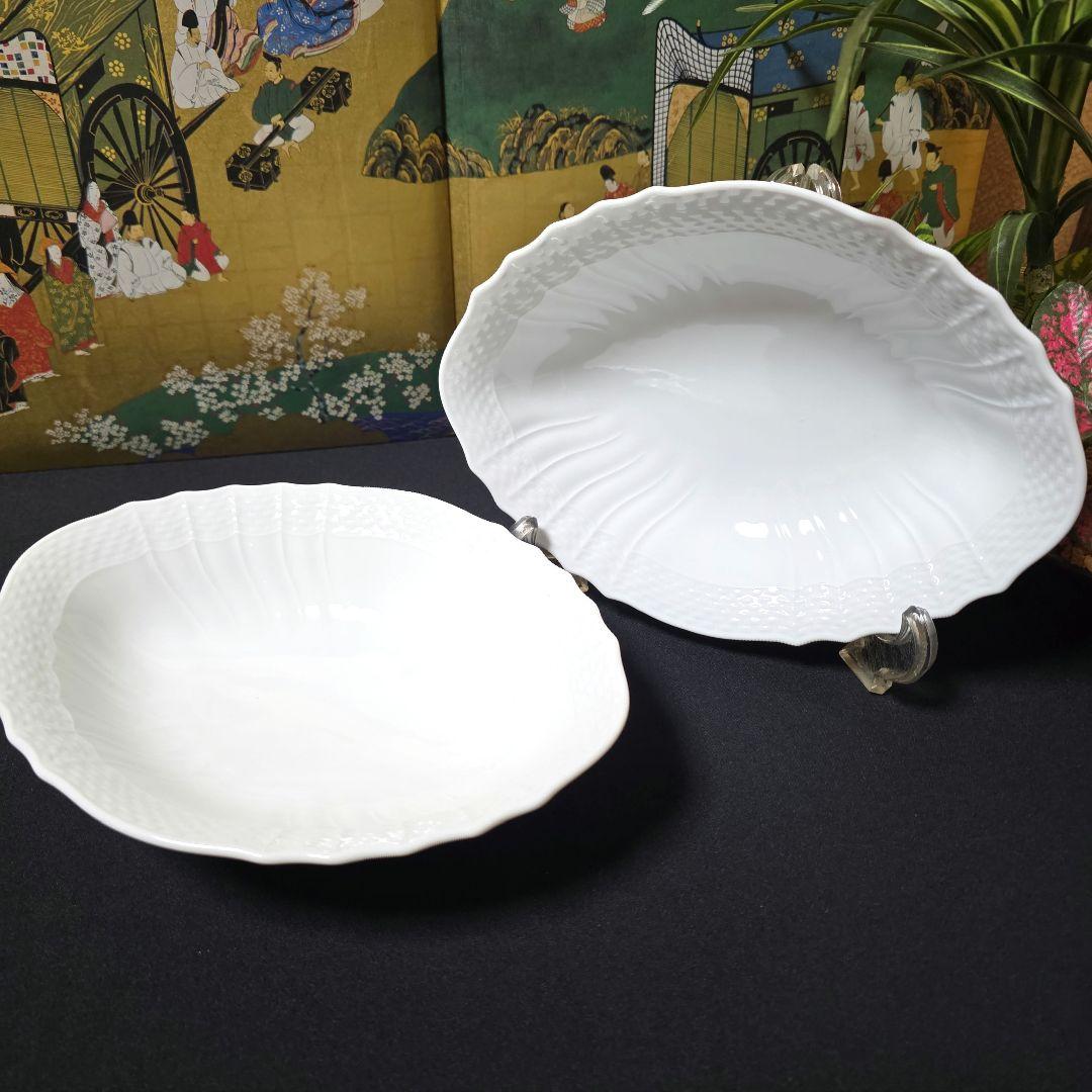 リチャードジノリ　ベッキオホワイト　菱形ボウル　深皿　20㎝　2枚