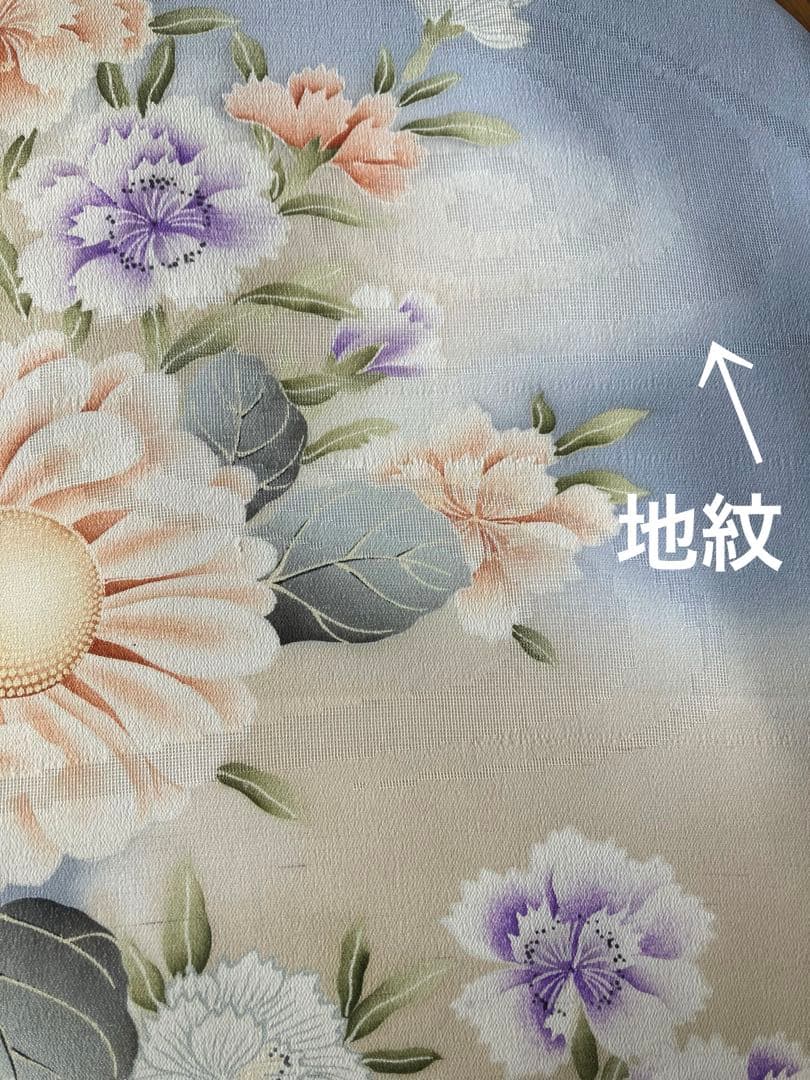 祝日セール【レア！美品】大正モダン、繊細な洋花に美しいぼかしの逸品☆正絹名古屋帯