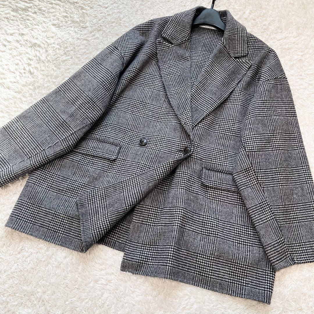 専用24年 BEAUTY&YOUTH リバーコート 千鳥格子 ダブルフェイス