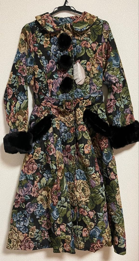 しまむら クラロリ くる実 コラボ ゴブラン ファーコート ブラック L