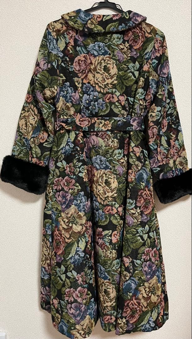 しまむら クラロリ くる実 コラボ ゴブラン ファーコート ブラック L