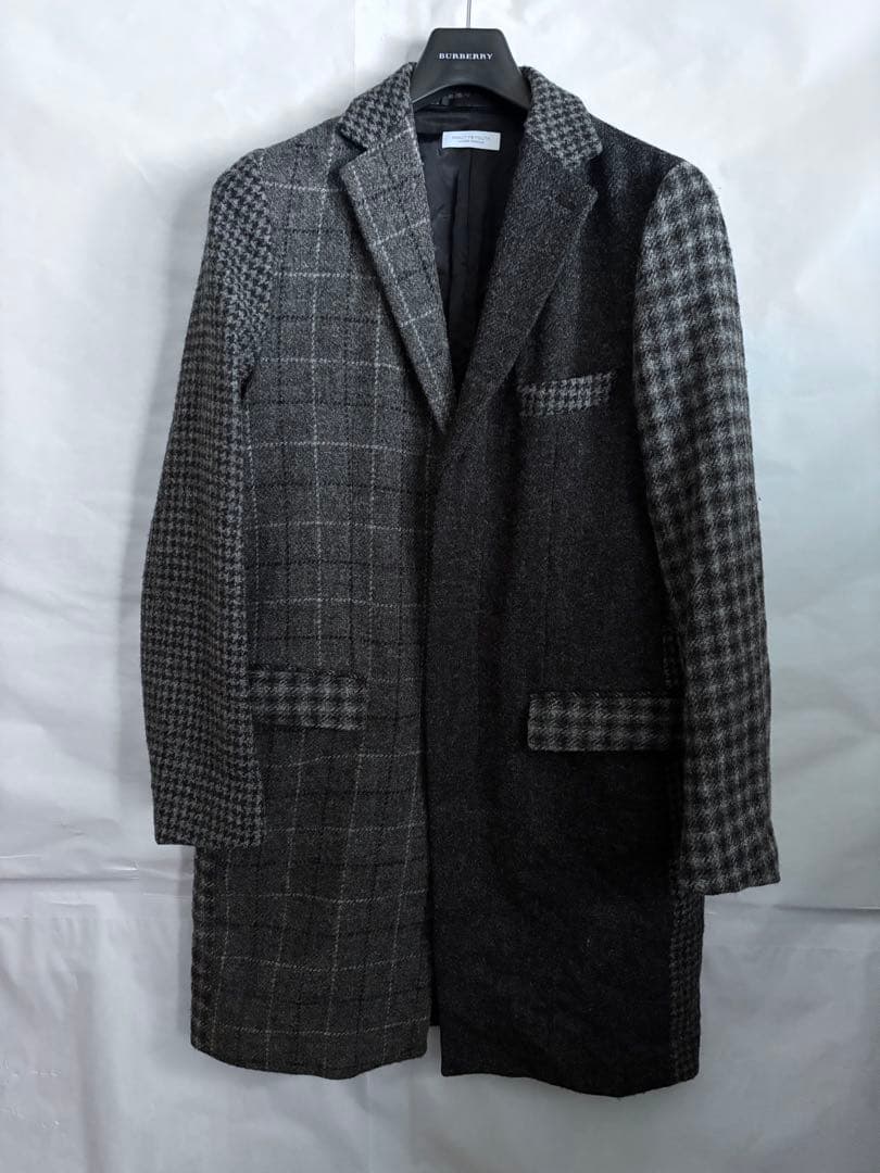 ユナイテッドアローズ　別注Harris Tweed チェスターコート