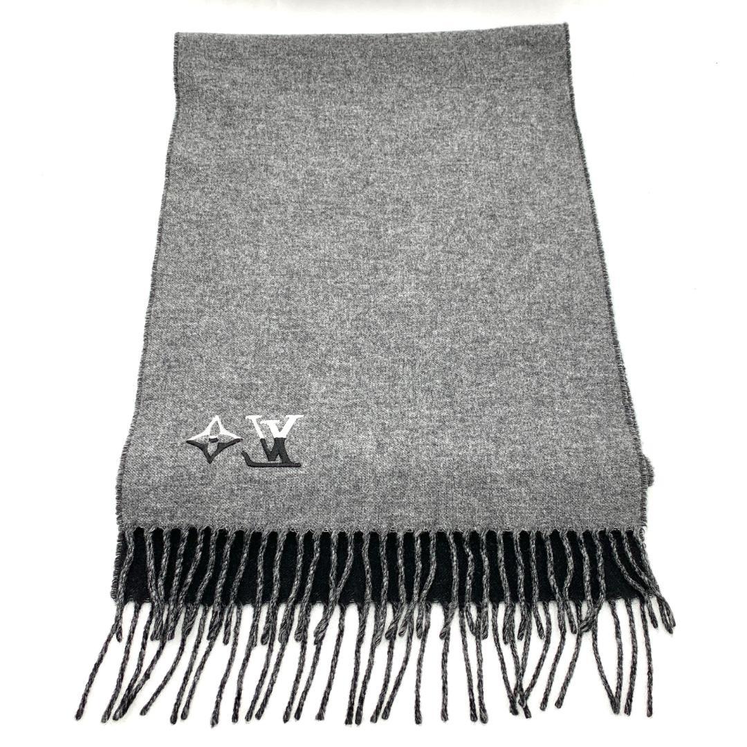 花*見様 ルイヴィトン　マフラー カシミヤ製 ブラック　251125161