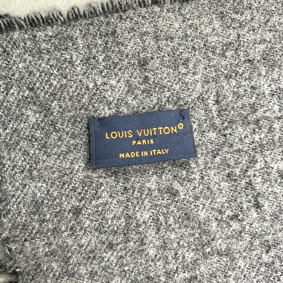 花*見様 ルイヴィトン　マフラー カシミヤ製 ブラック　251125161