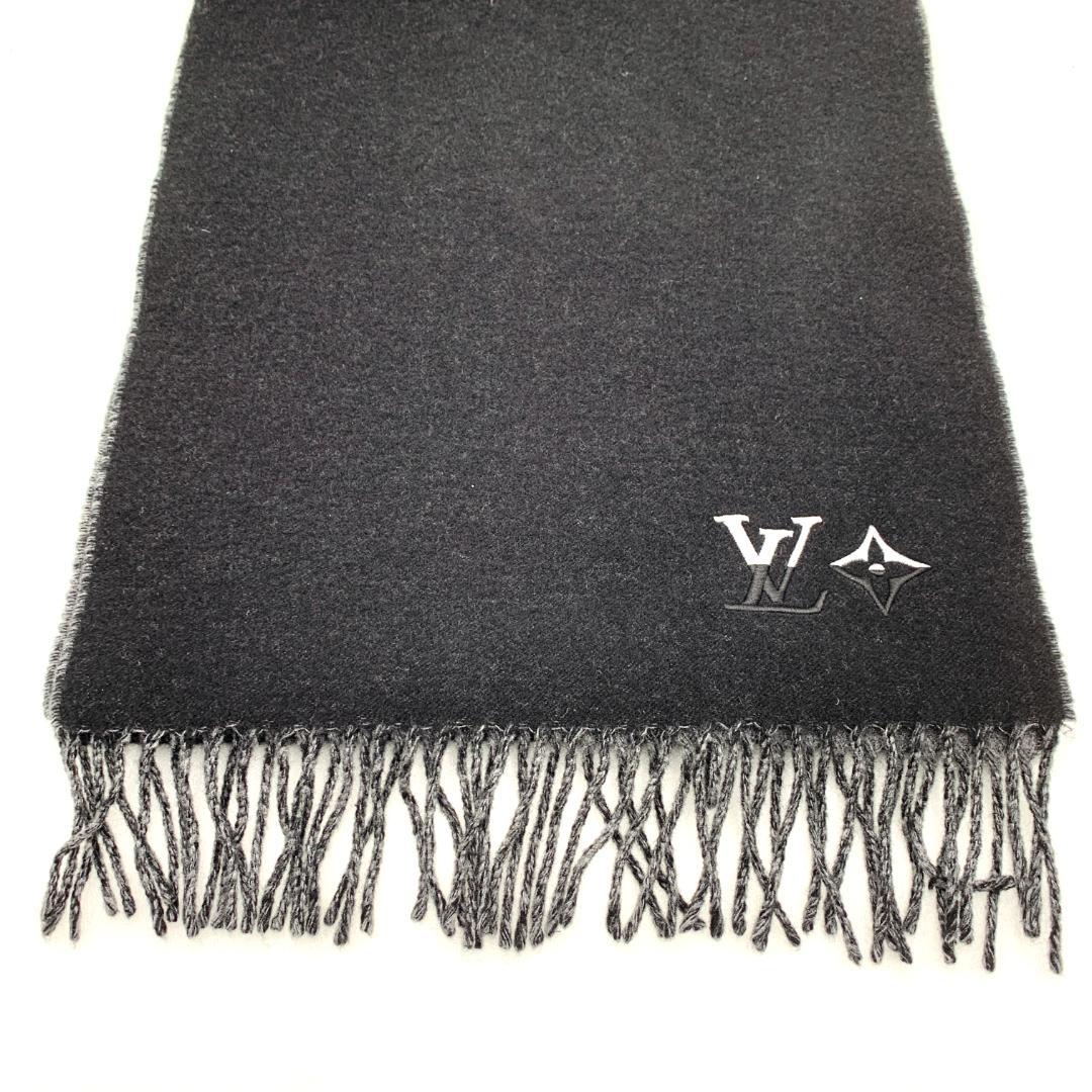 花*見様 ルイヴィトン　マフラー カシミヤ製 ブラック　251125161
