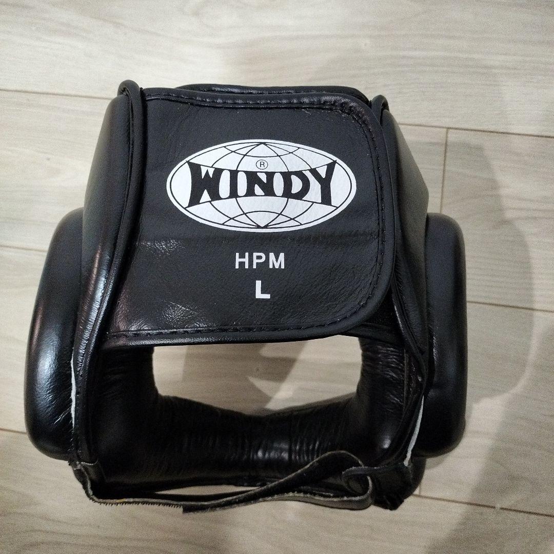 WINDY 　ボクシング　ヘッドギア　Lサイズ　ブラック　本革