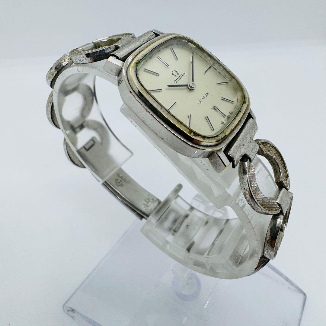 ✨OMEGA✨オメガ✨デビル✨シルバー文字盤✨レディース✨腕時計✨