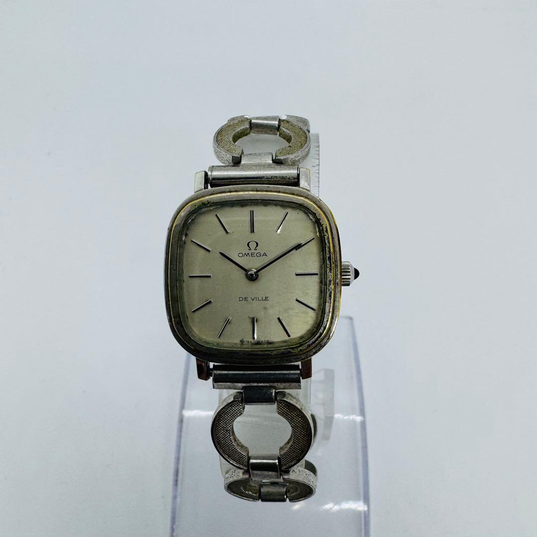 ✨OMEGA✨オメガ✨デビル✨シルバー文字盤✨レディース✨腕時計✨