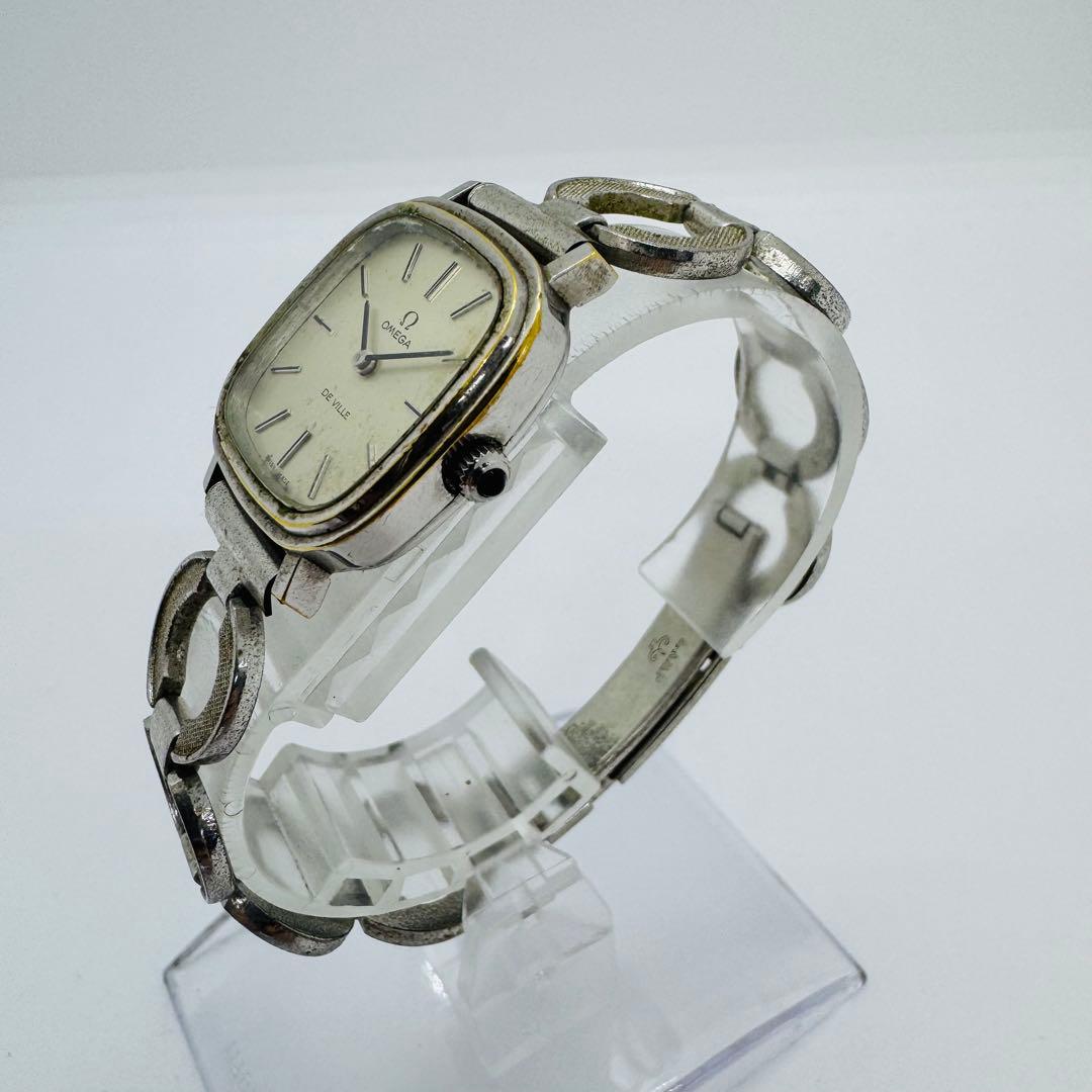✨OMEGA✨オメガ✨デビル✨シルバー文字盤✨レディース✨腕時計✨