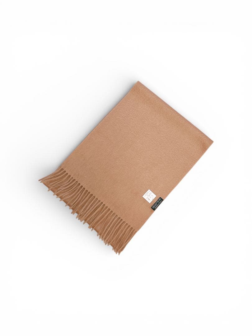 新品未使用100%カシミアマフラー/Camel