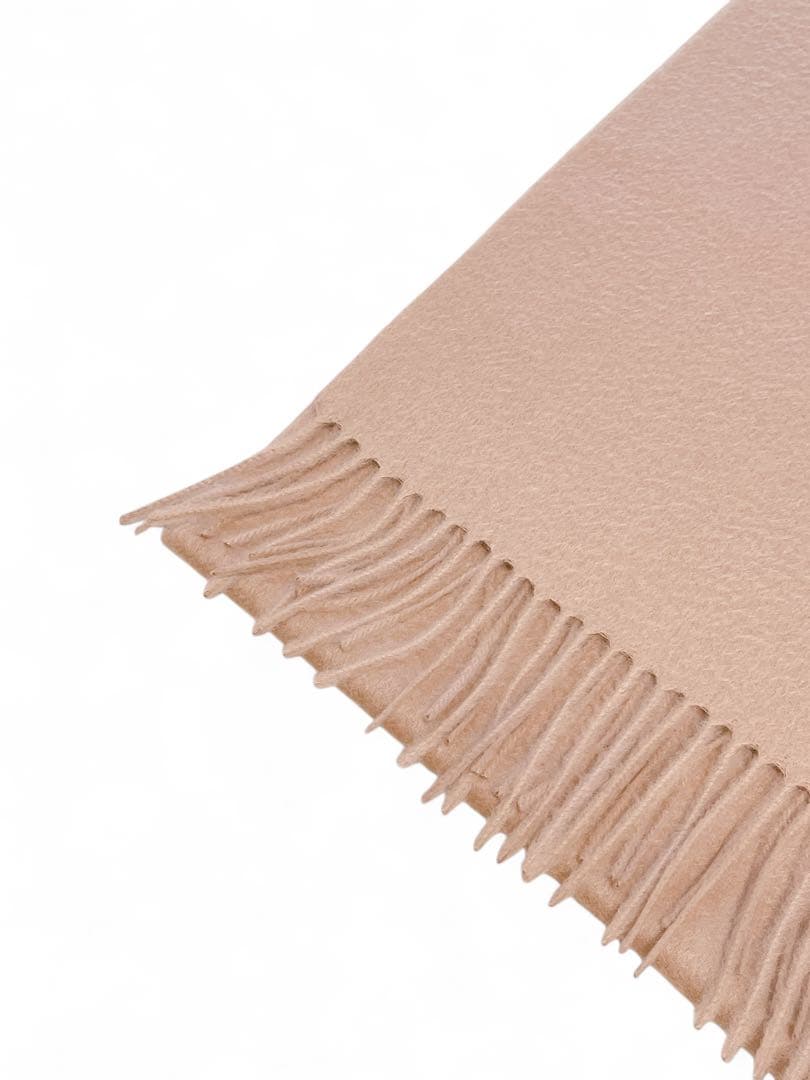 新品未使用100%カシミアマフラー/Camel