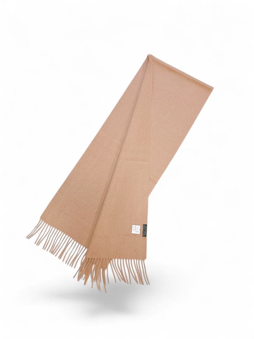 新品未使用100%カシミアマフラー/Camel