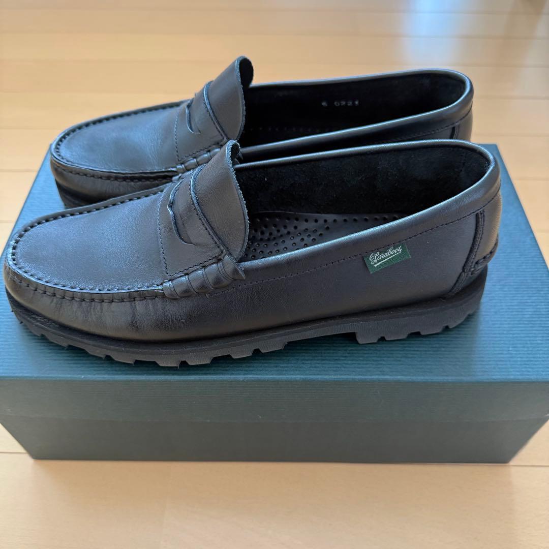 完売品 パラブーツ Paraboot ローファー コローレイド ブラック UK5