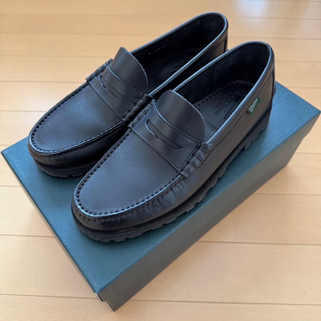 完売品 パラブーツ Paraboot ローファー コローレイド ブラック UK5