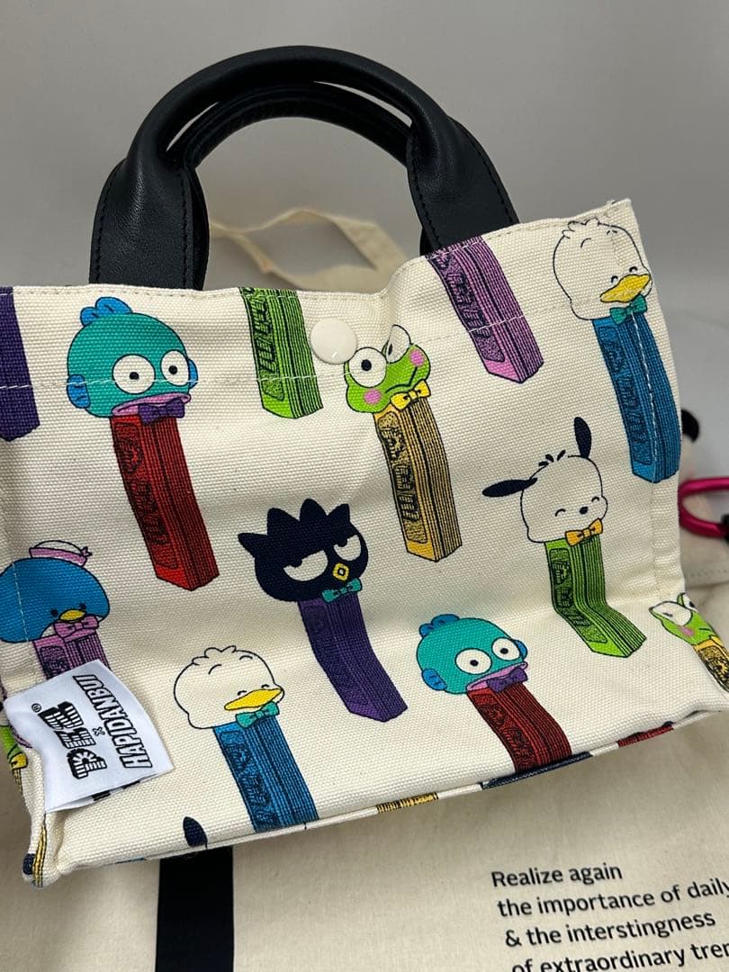 イアパピヨネ はぴだんぶい PEZ earコラボトートバッグS パス&キーケース
