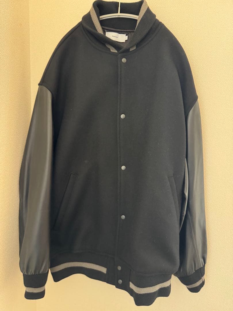 Graphpaper scale off jacket スタジャン ブラック 2