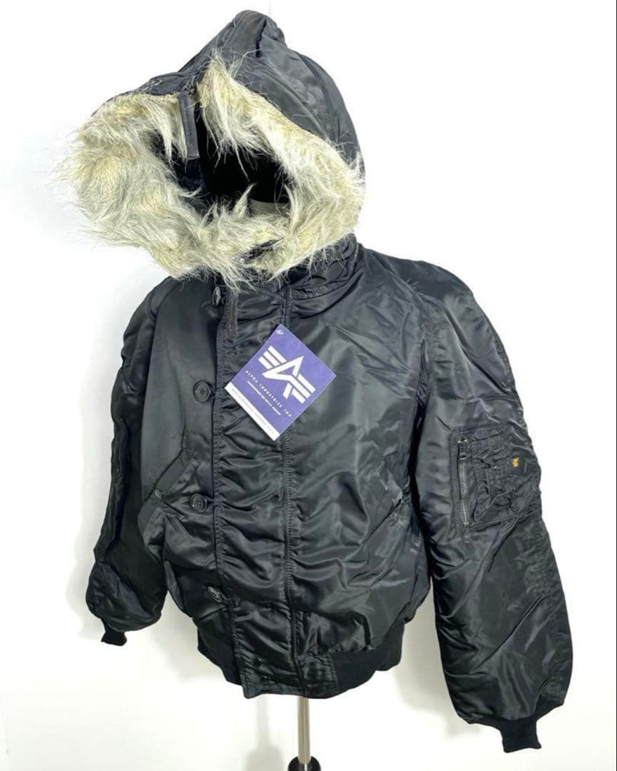 90s ALPHA アルファ N-2B フライトジャケット XXL 黒 デッド