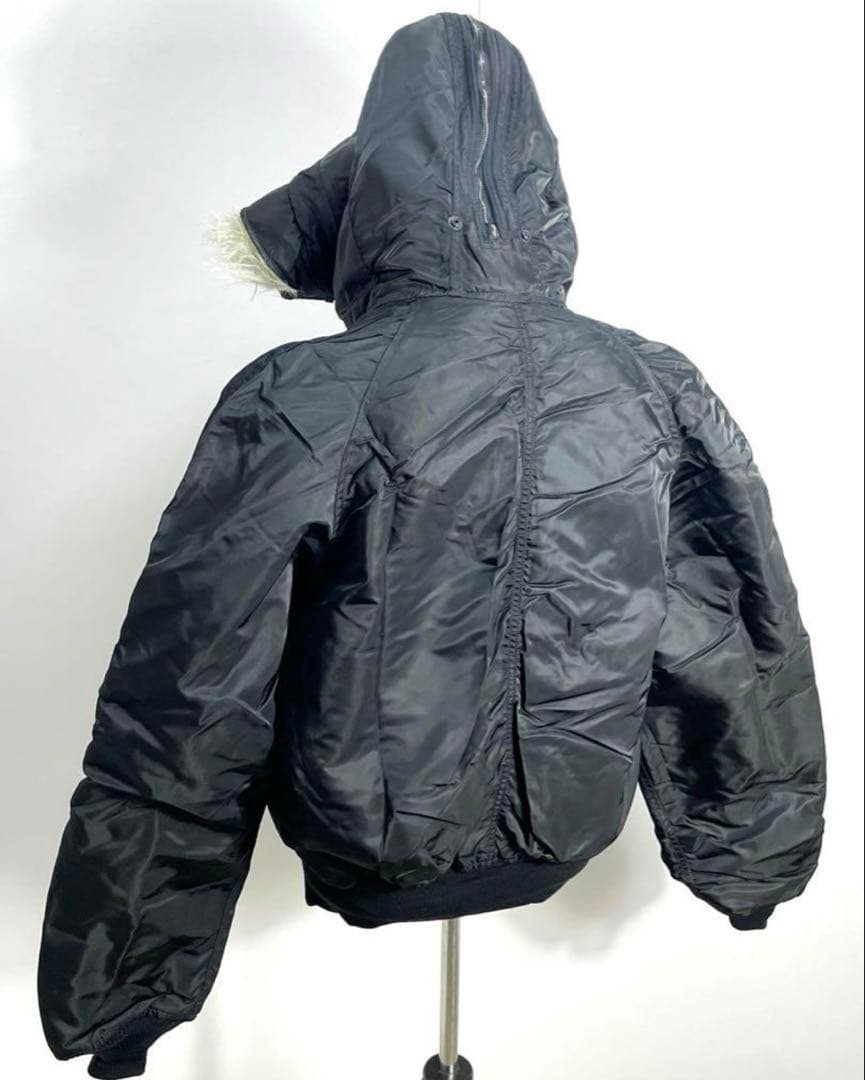 90s ALPHA アルファ N-2B フライトジャケット XXL 黒 デッド