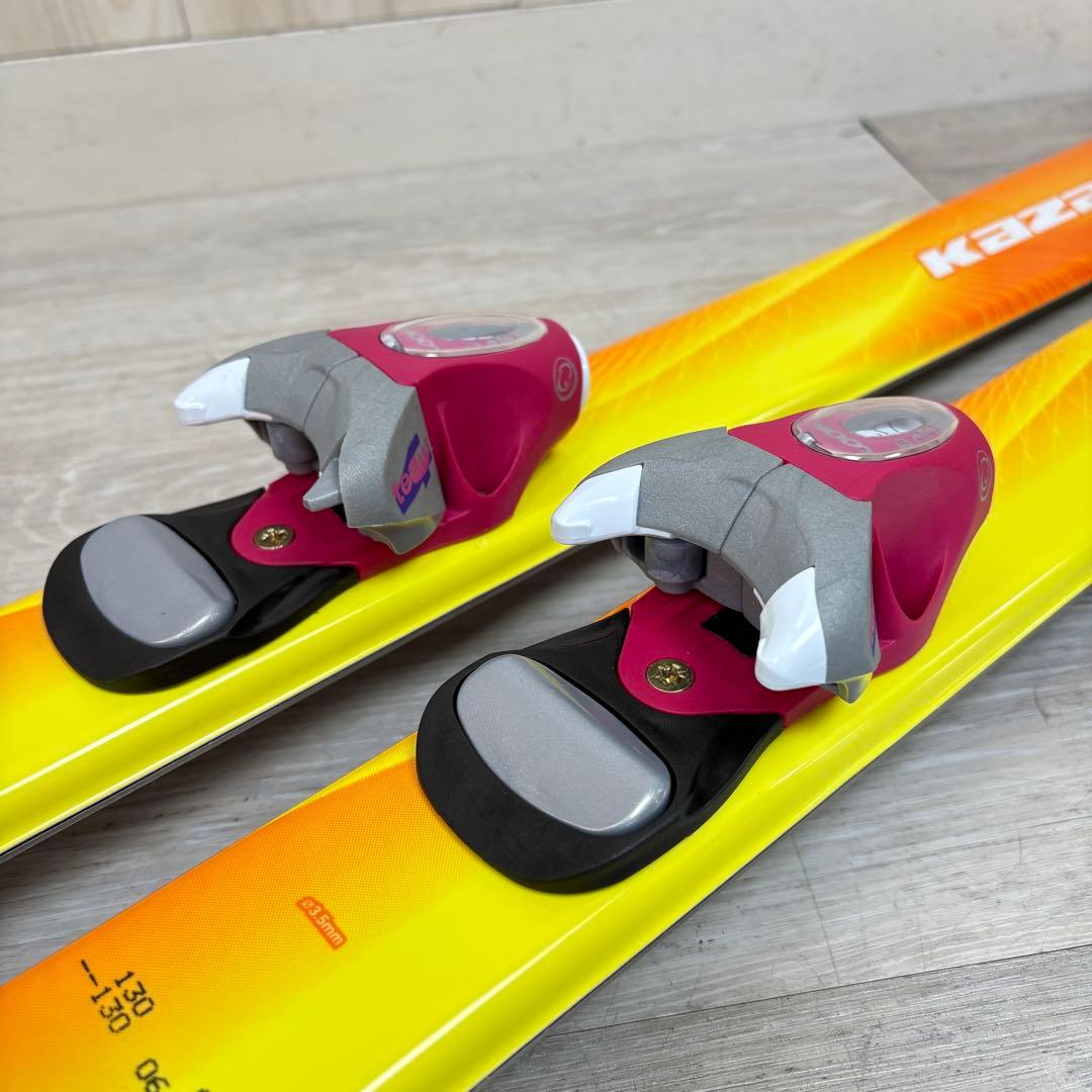 【キッズスキー】カザマ スキーセット 130cm ブーツ 22.0cm デビュー