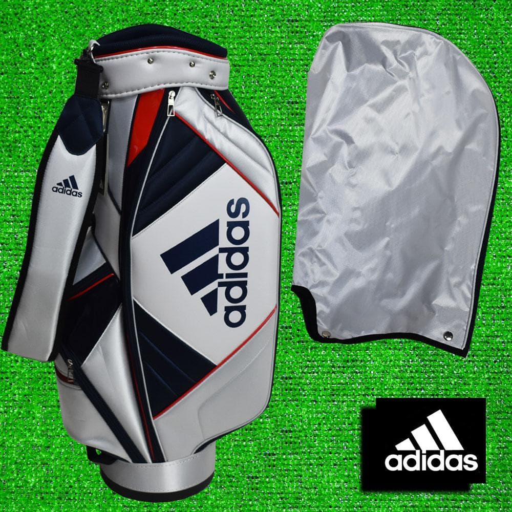 adidas/アディダス ゴルフ キャディーバック９型【ライトシルバー】新品！