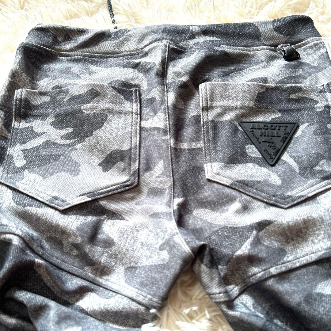 ALCOTT HILL 迷彩柄カーゴスウェットパンツ　ストレッチ　ドローコード