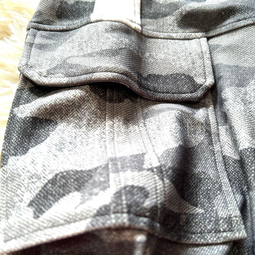 ALCOTT HILL 迷彩柄カーゴスウェットパンツ　ストレッチ　ドローコード