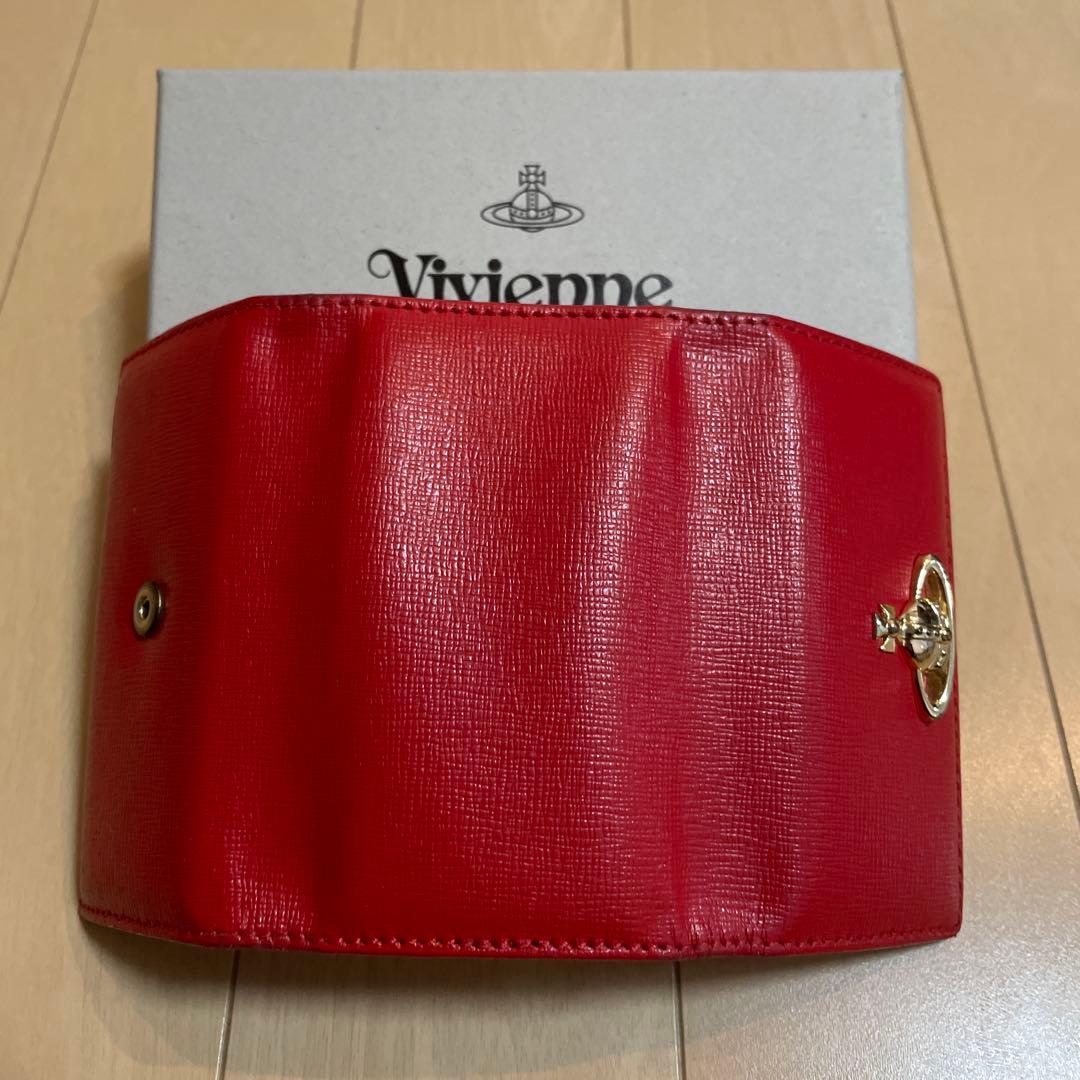 Vivienne Westwood Saffiano Key Wallet 赤