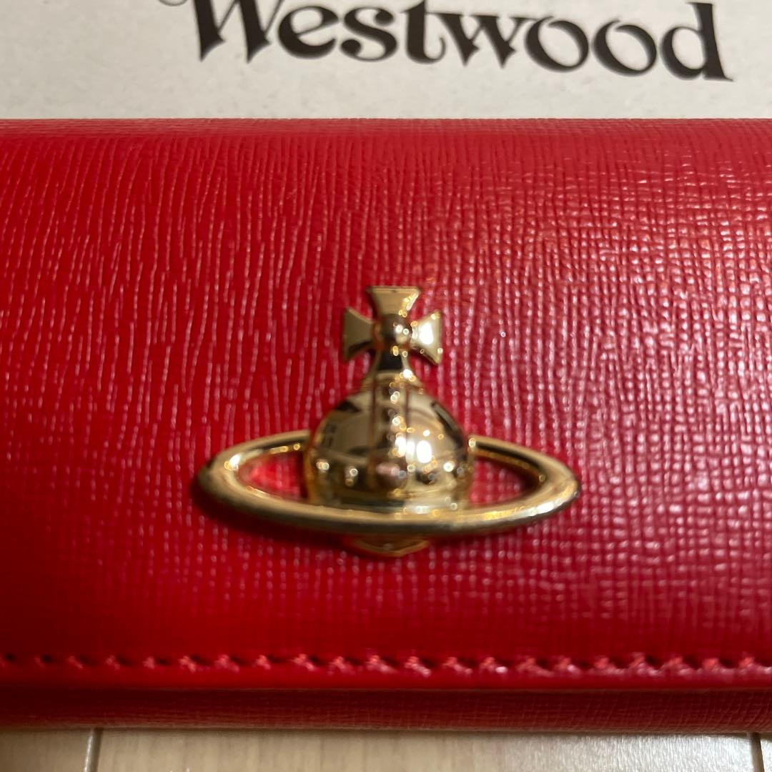 Vivienne Westwood Saffiano Key Wallet 赤