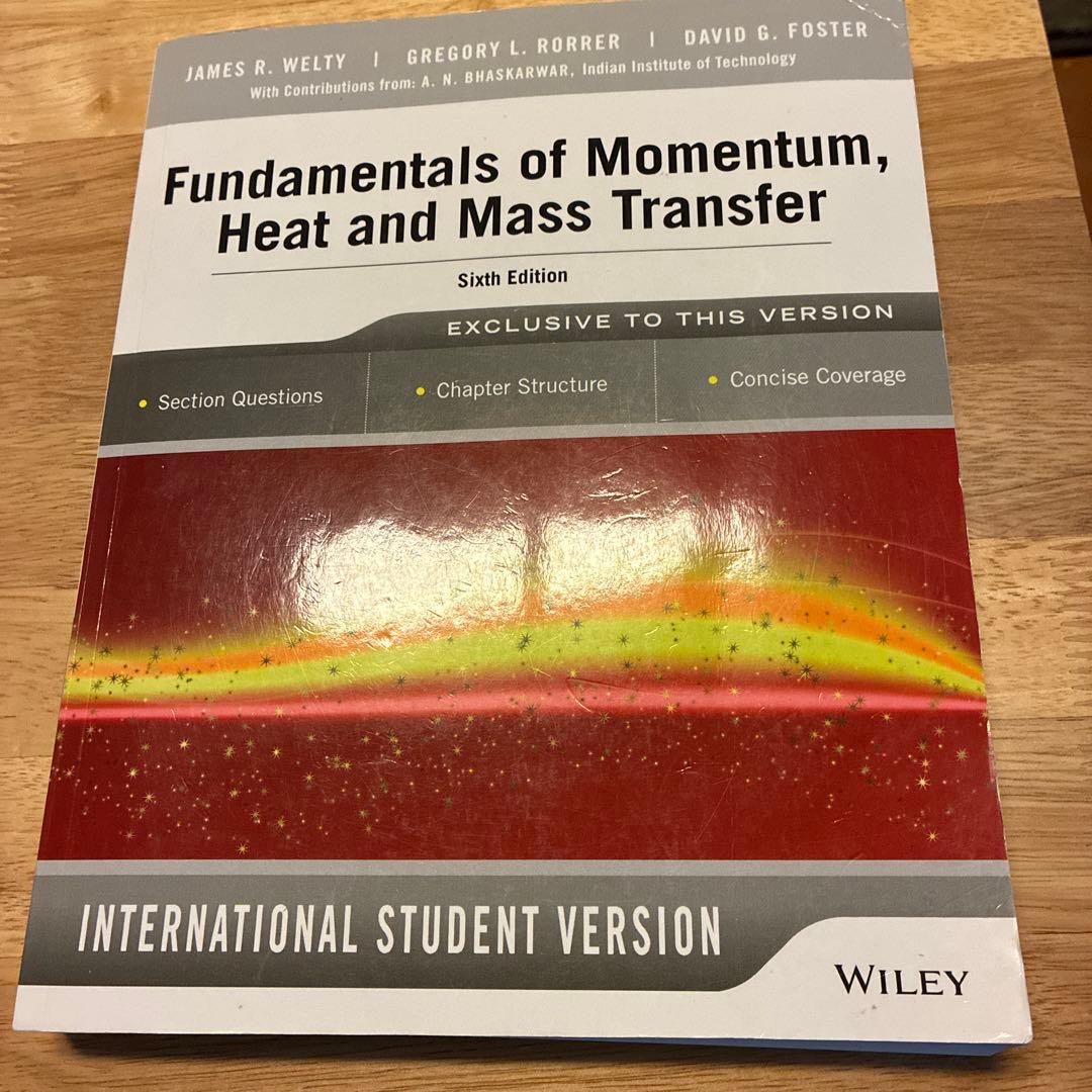 洋書 undamentals of Momentum, Heat and Mass