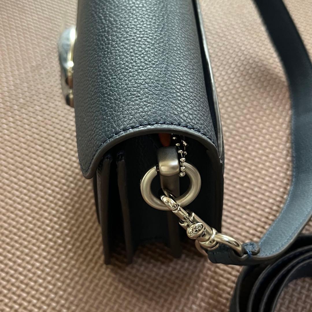 【大人気】コーチ タビー 26 ショルダーバッグ ネイビー アウトレット