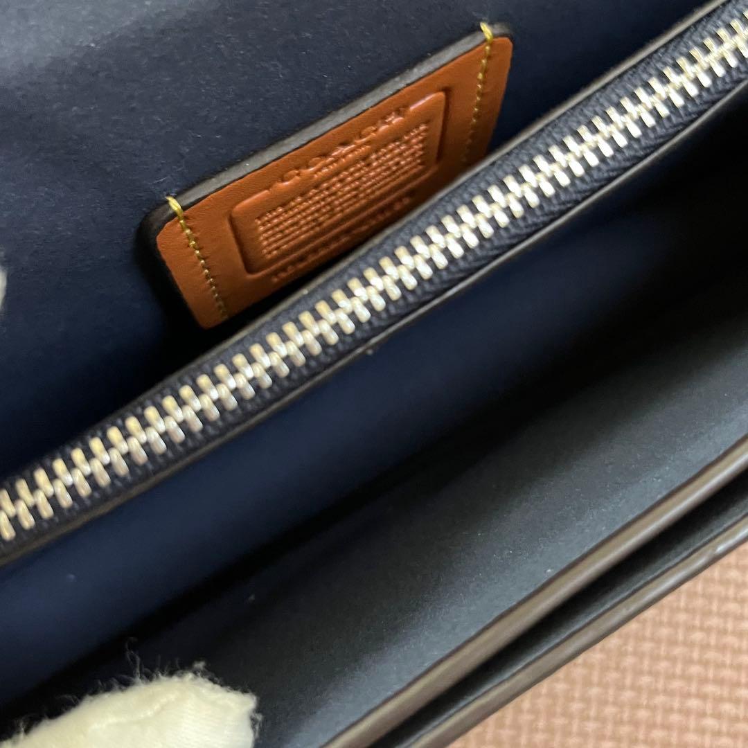 【大人気】コーチ タビー 26 ショルダーバッグ ネイビー アウトレット