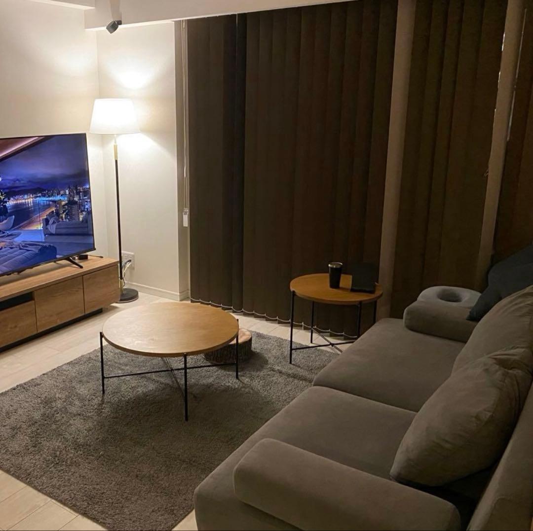 ニトリ　丸　ローテーブルセット ヴェルカー7050