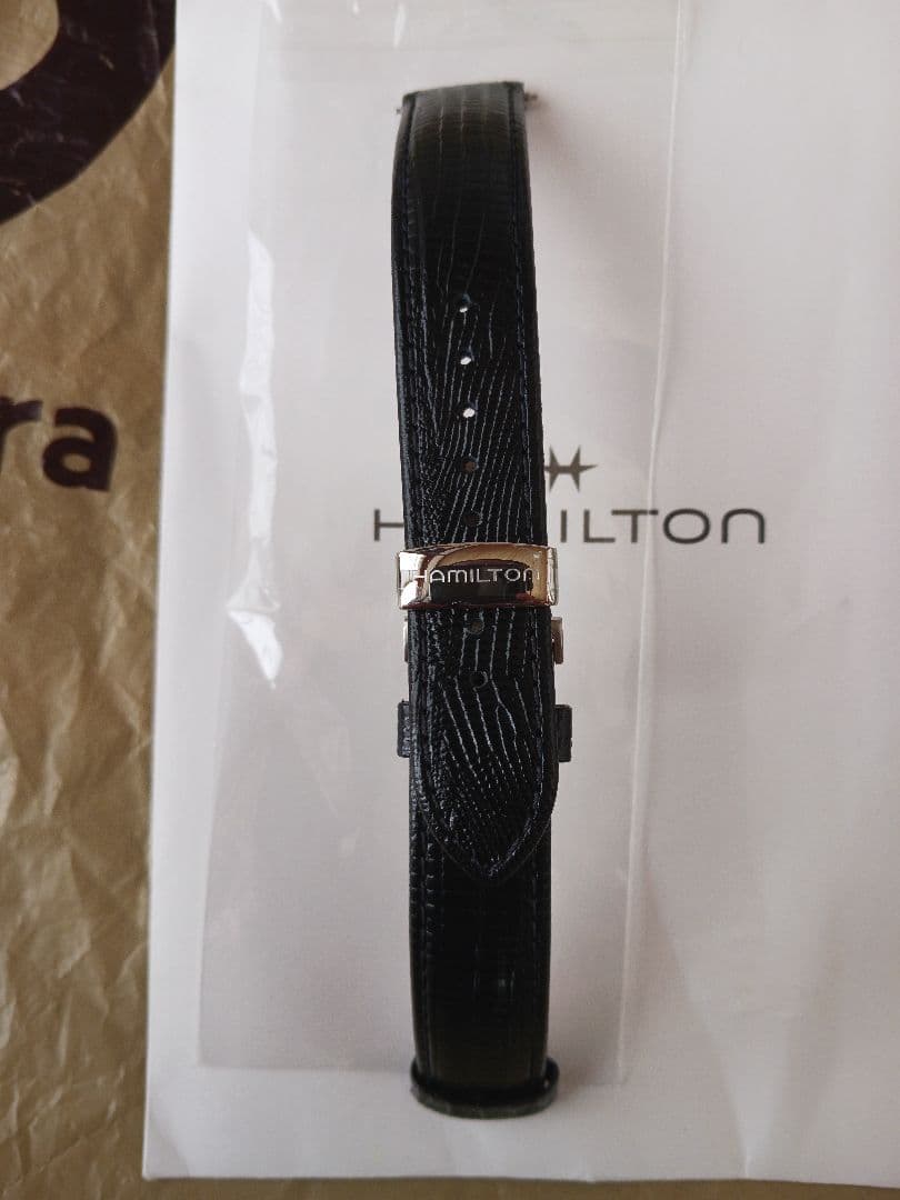 HAMILTON レザーベルト ベンチュラ 17㎜ 未使用 カーフストラップ