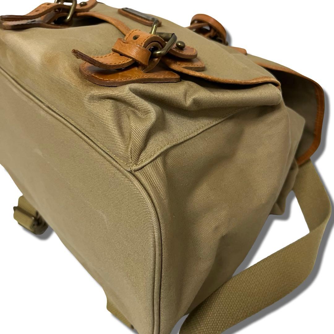 大容量・POLO RALPH LAUREN・リュック・ キャンバス・レザー