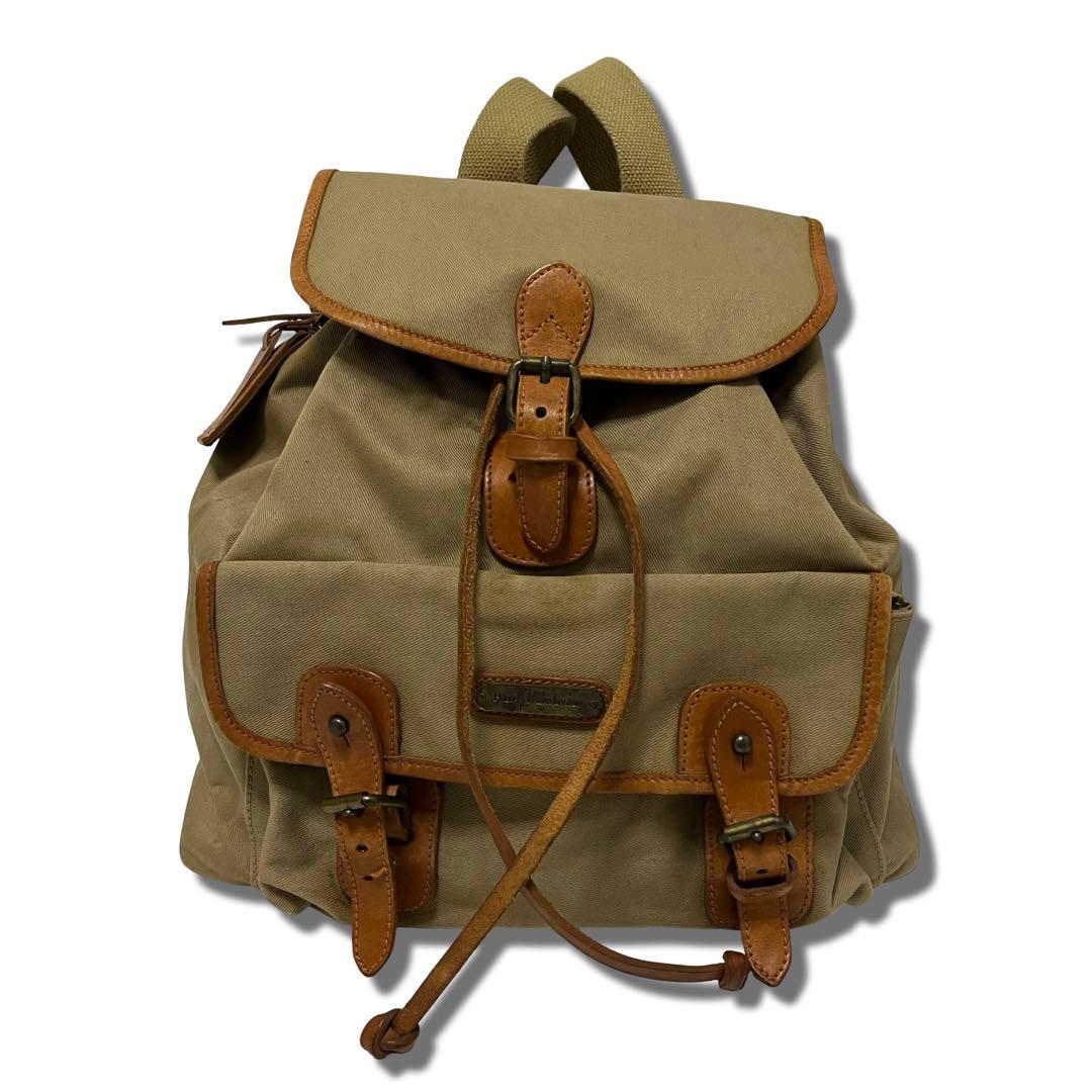 大容量・POLO RALPH LAUREN・リュック・ キャンバス・レザー