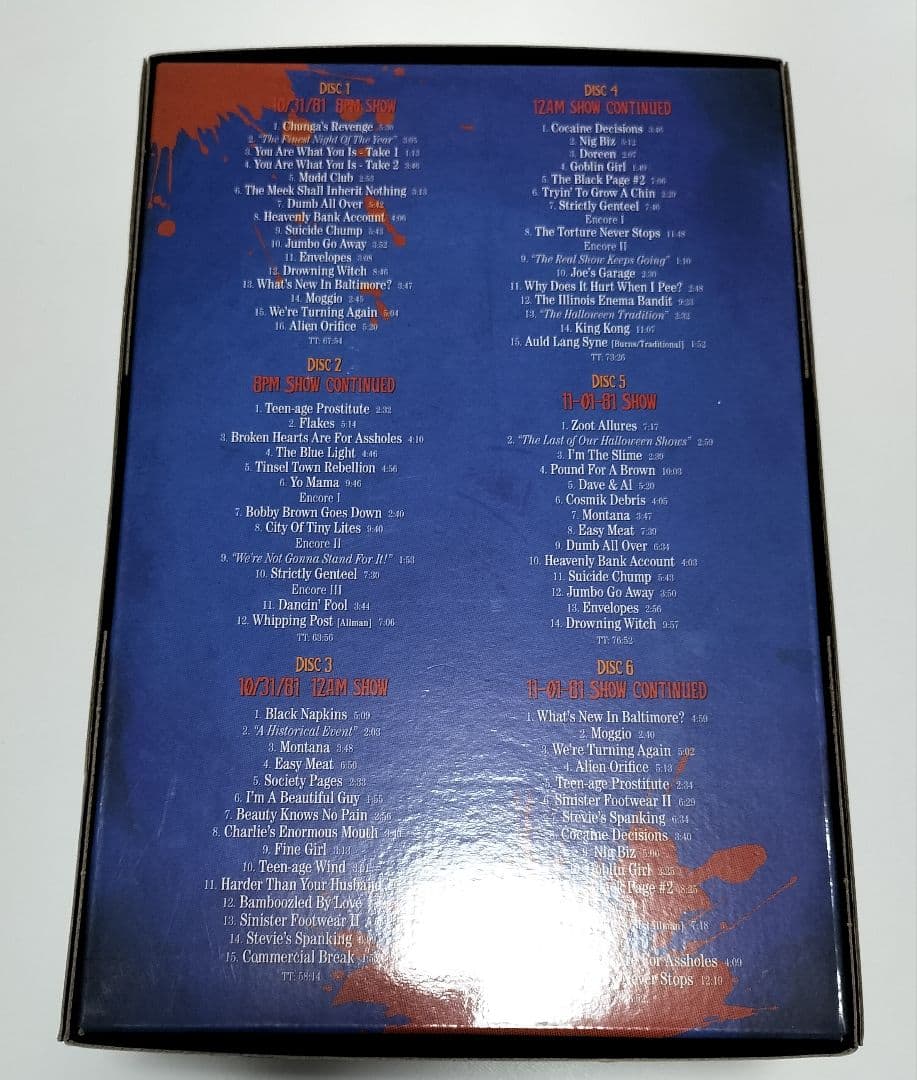 フランク・ザッパ ハロウィン 81 ボックスセット　CD　中古