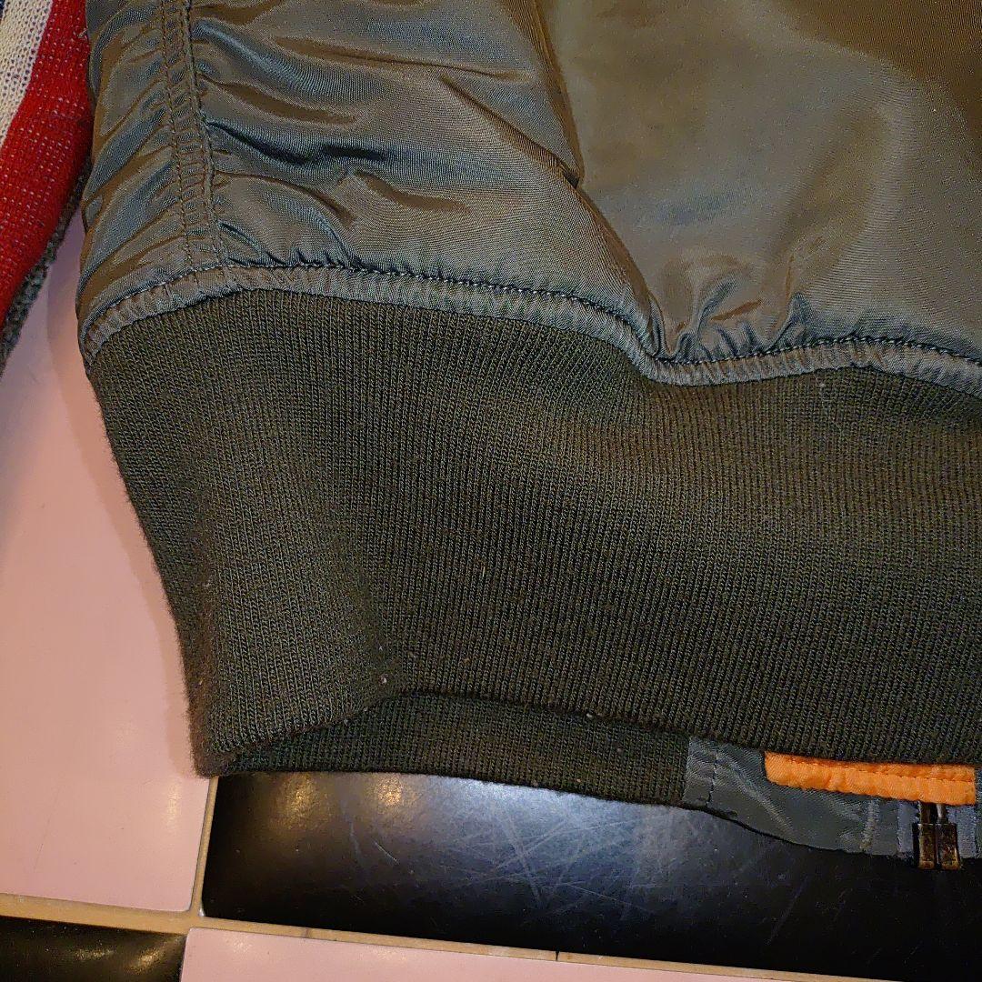 RALEIGH リメイクMA-1 ラリー カーキ トリコロール