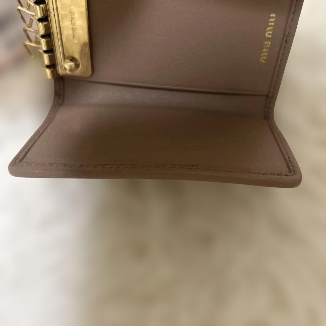 現行✨新型✨ミュウミュウ キーケース マテラッセ ピンク　ギャランティー付