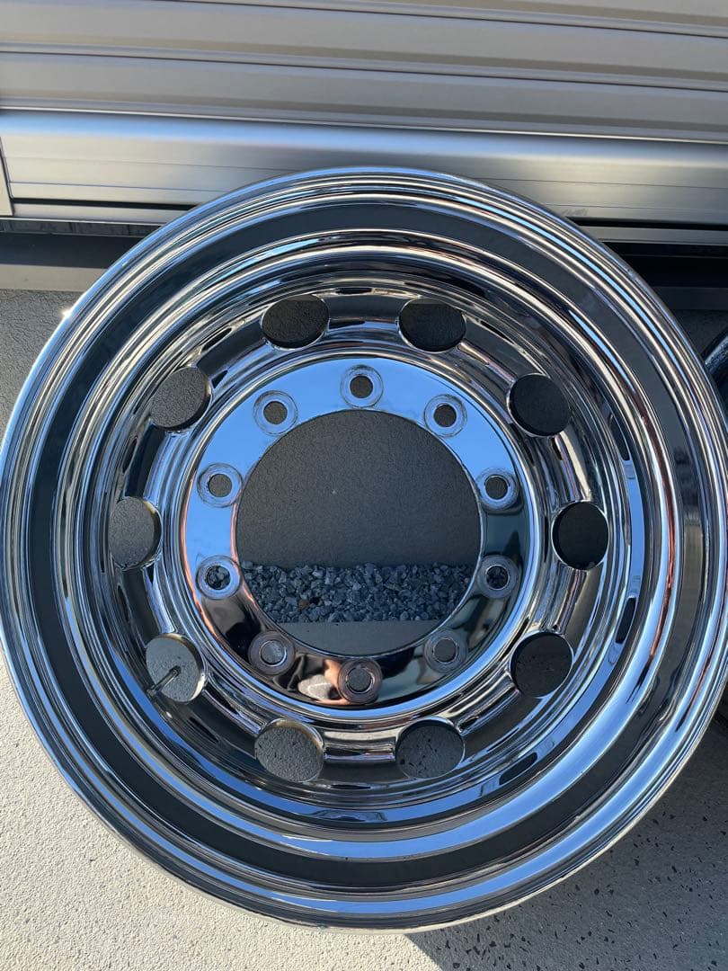 チャイナ製　メッキ　大型トラック　ホイール 10穴 2個セット